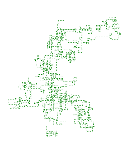 A HMM classifier would have to decide the nature of the moving flying insect (hidden model) from such trajectories (observable model). 