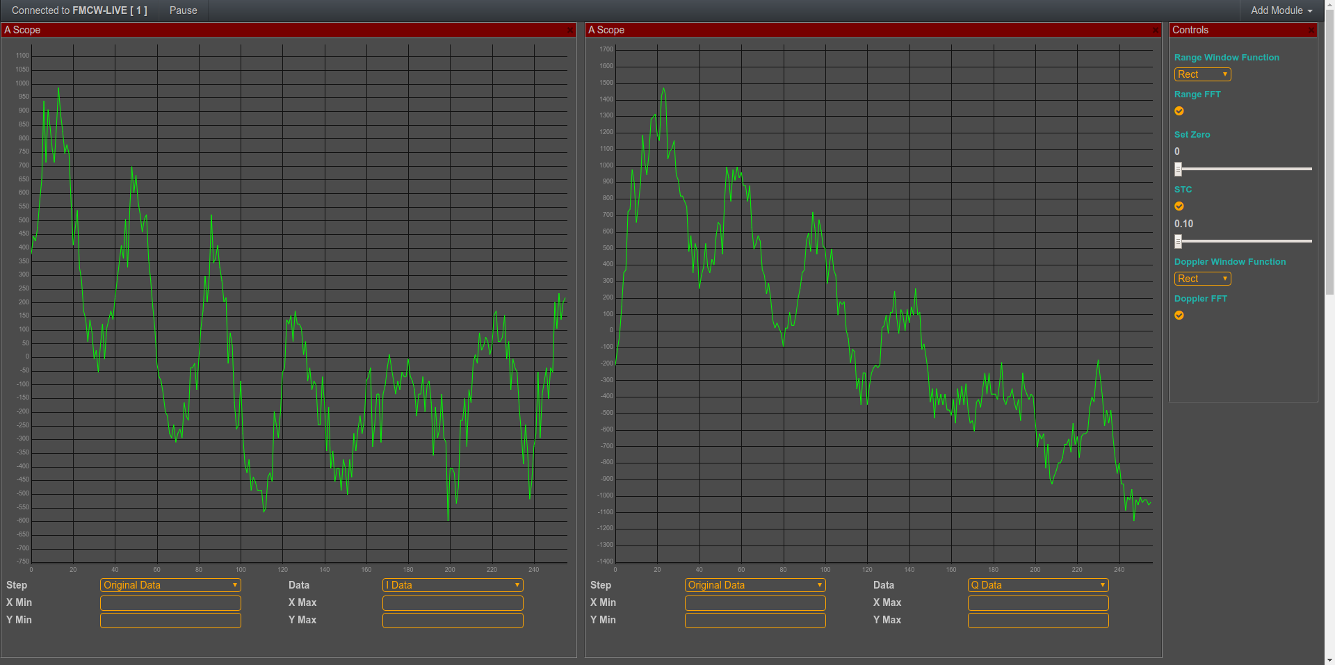 FMCW - analysing the IQ data