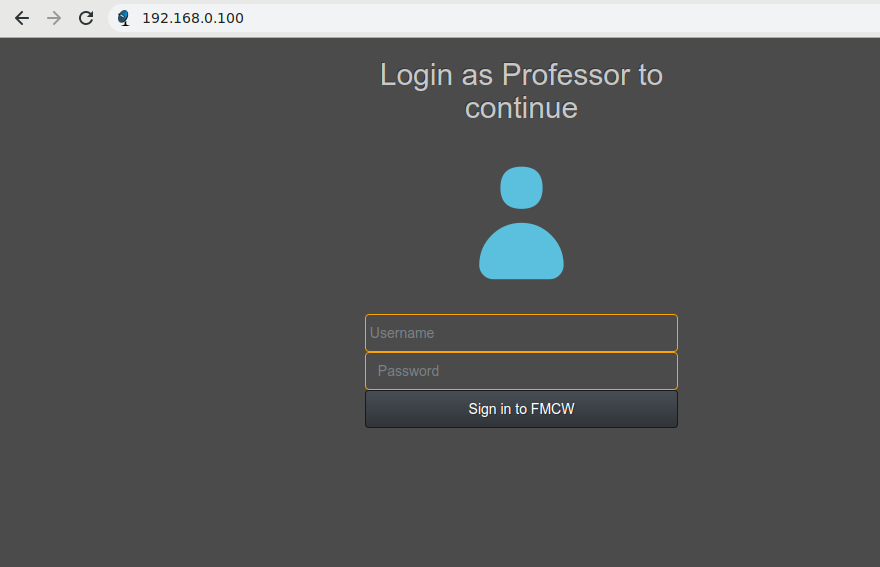 Professor Login