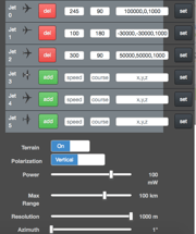 Pseudo-Pilot-Position SkyRadar Simulator