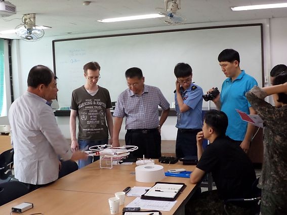 ROKAF Meeting with Quadcopter SkyRadar